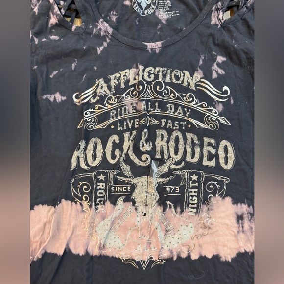 New Affliction Rock & Roll Rodeo Long Sleeve Shirt-Size 2XL - Picture 4 of 7